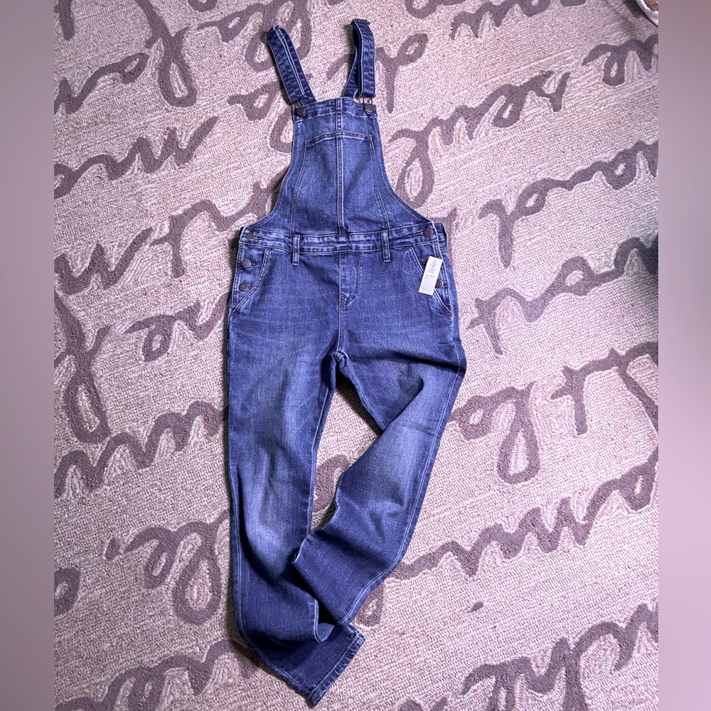 Old Navy Slouchy Straight Leg Jean Overalls, size 2